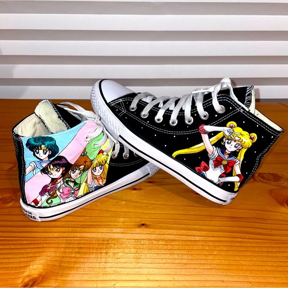 Converse Shoes - SAILOR MOON CONVERSE ALL-STAR Black Chuck Taylor Limited Shoes Unisex Size 7.5
